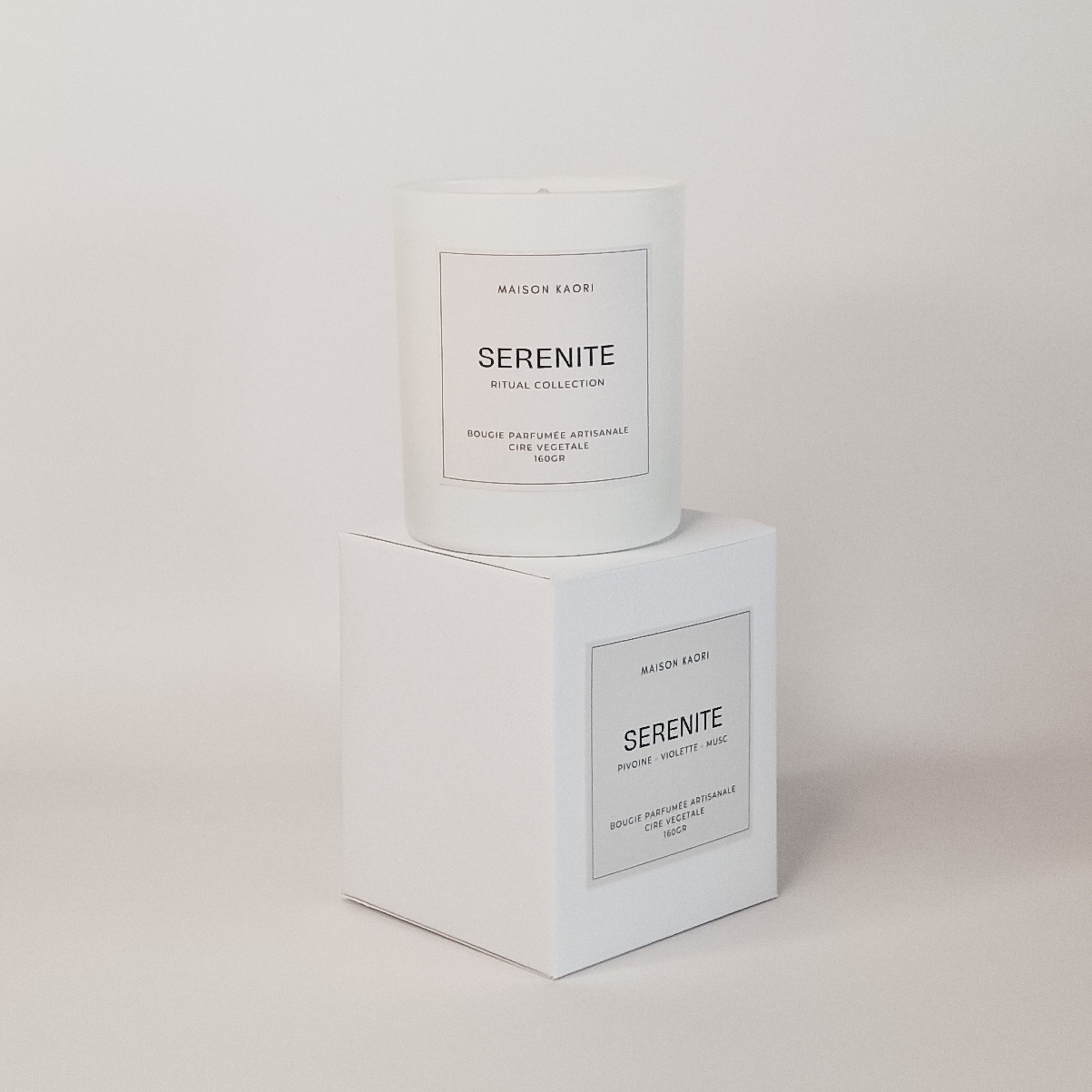 "SERENITY" scented candle