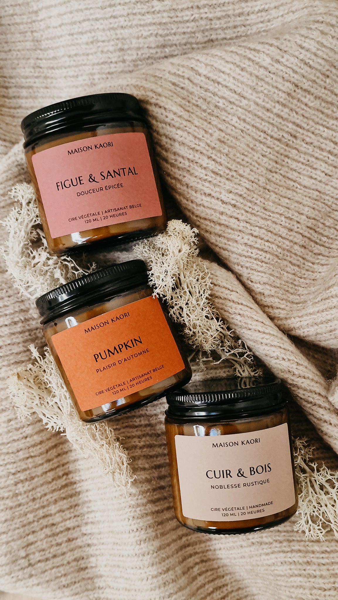 Scented candle - Leather & Wood - Autumn edition