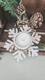 "Snowflake" candle holder - model 1 - various colors