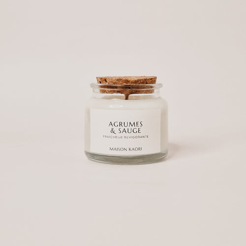 Agrumes & Sauge - Mes petites bougies - cire végétale de soja - 80ml