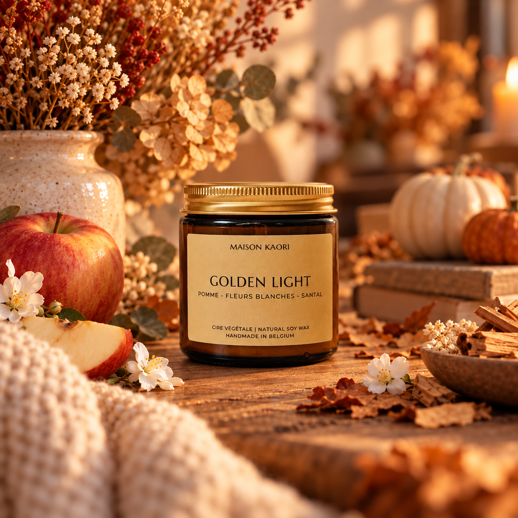 Bougie parfumée - Golden Light - Edition automne