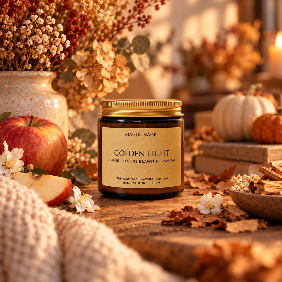 Bougie parfumée - Golden Light - Edition automne