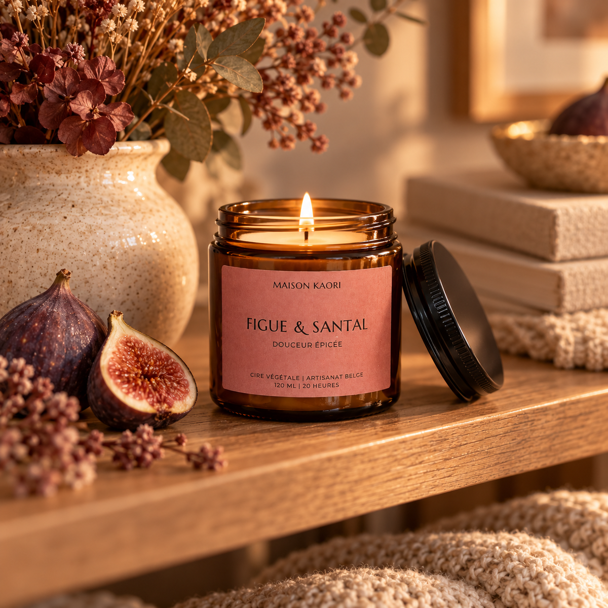 Bougie parfumée - Figue et Santal