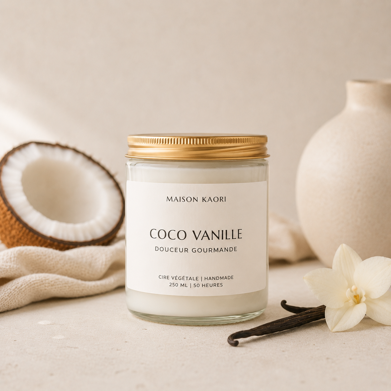 Bougie parfumée - Coco Vanille