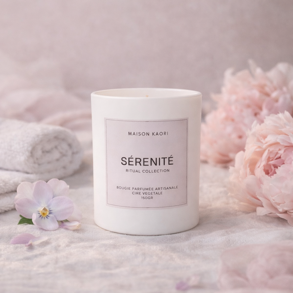 "SERENITY" scented candle
