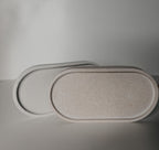 Oval decorative tray