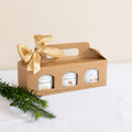 Christmas Candle Set - Limited Edition Fragrances (3x120ml) - Clear Jar