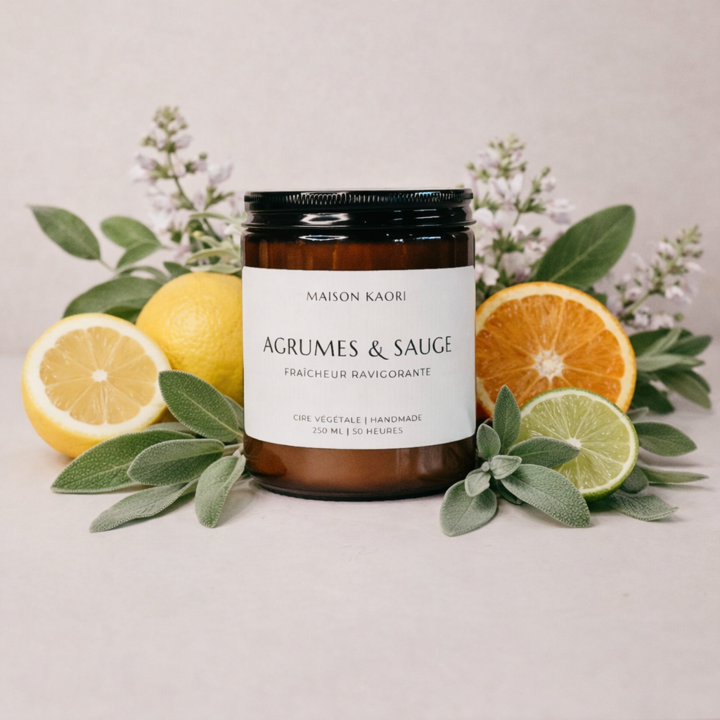 Bougie parfumée - Agrumes & Sauge