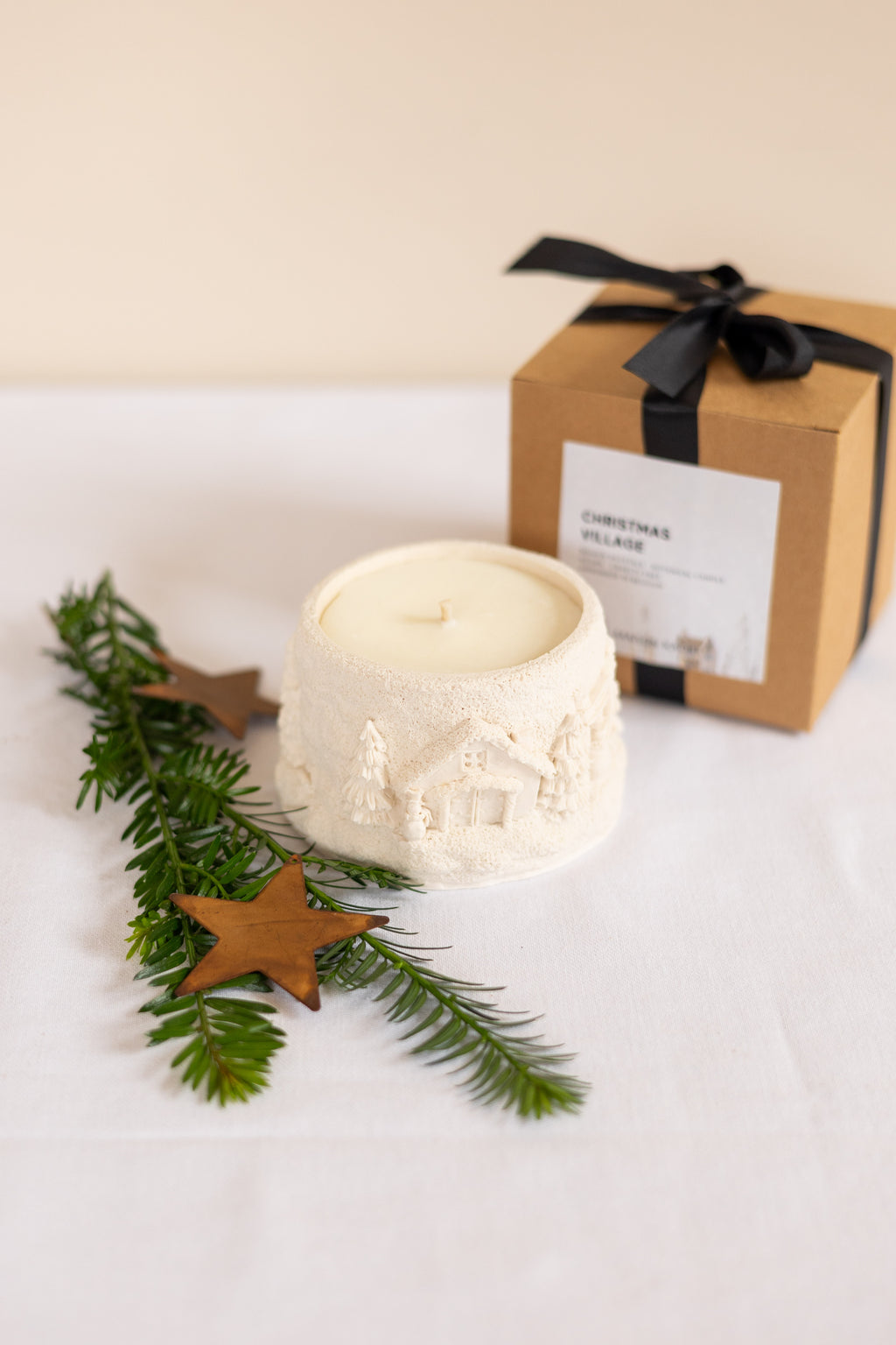 "Christmas Village" candle